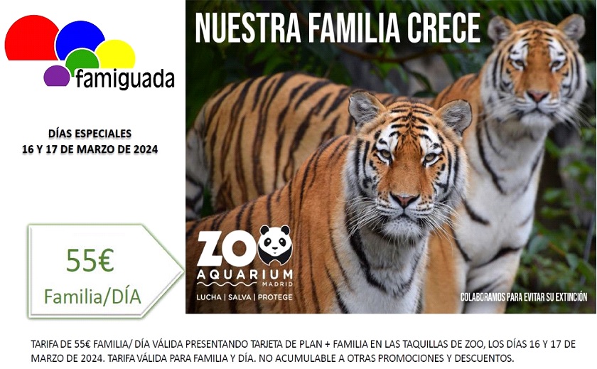 Jornadas familiares en el Zoo Aquarium de Madrid