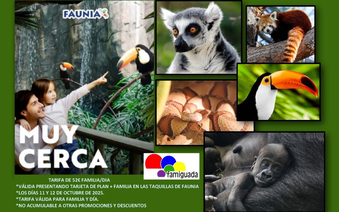 Jornadas familiares en Faunia.